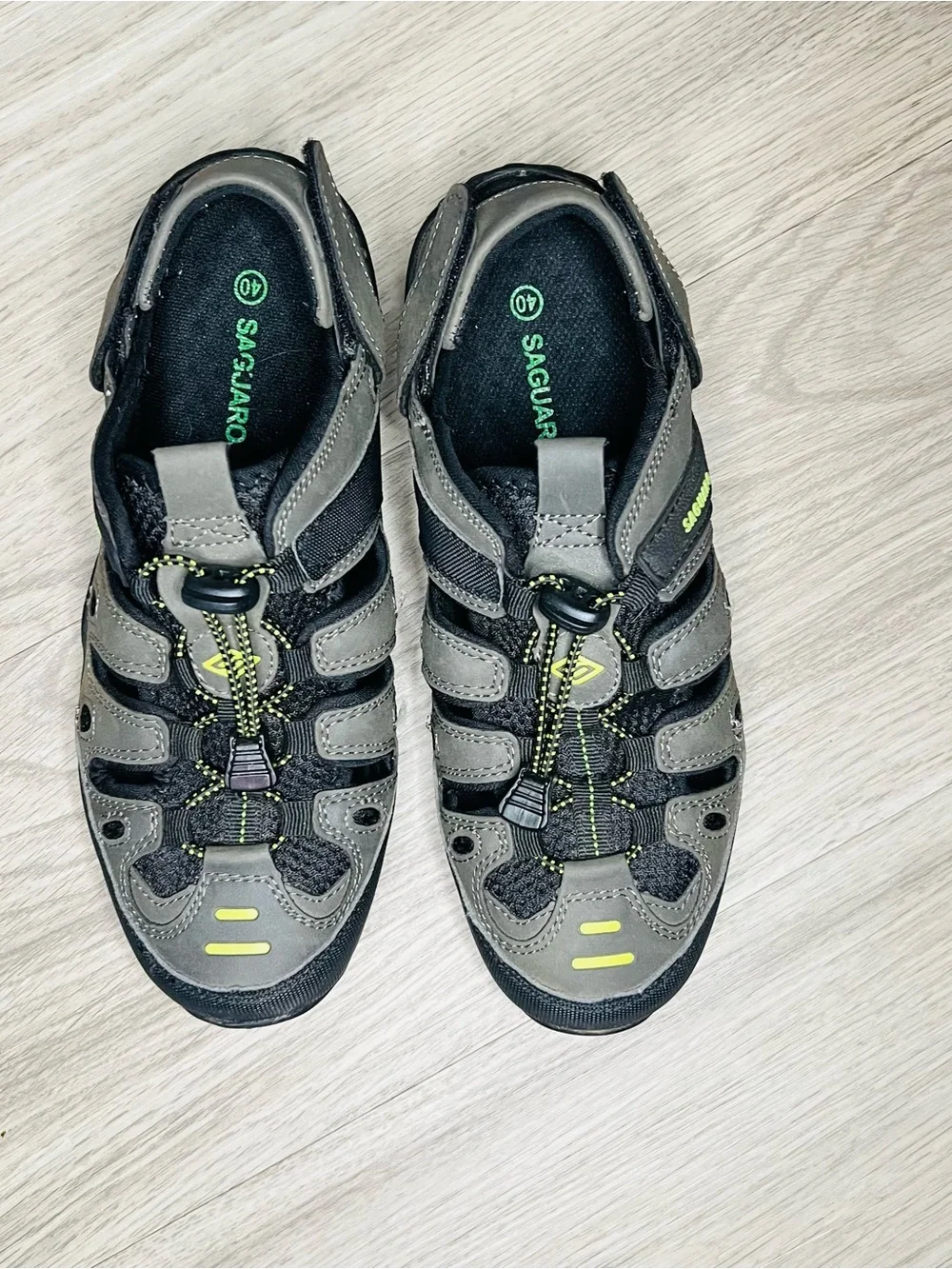 Saguaro Mens Womens Athletic Sandal Closed Toe Outdoor Walking Water Shoes Sz 40